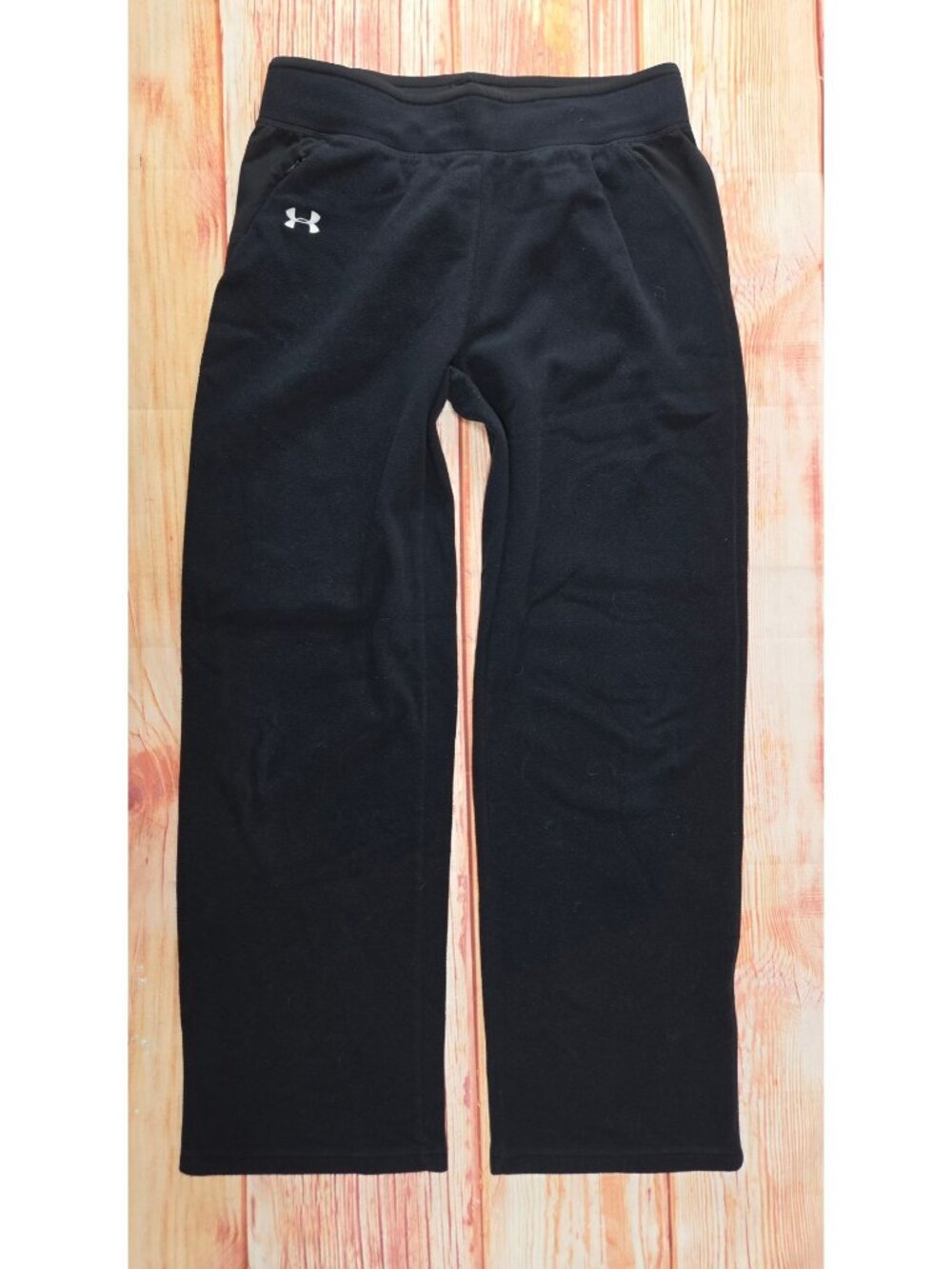 Under Armour Womens Black Fleece-Lined Athletic Pants Large